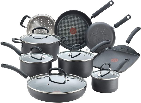 Hard Anodized Nonstick 17 Piece Cookware Set (1)