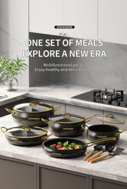 12-Piece Stainless Steel Cookware Set with Glass Lids