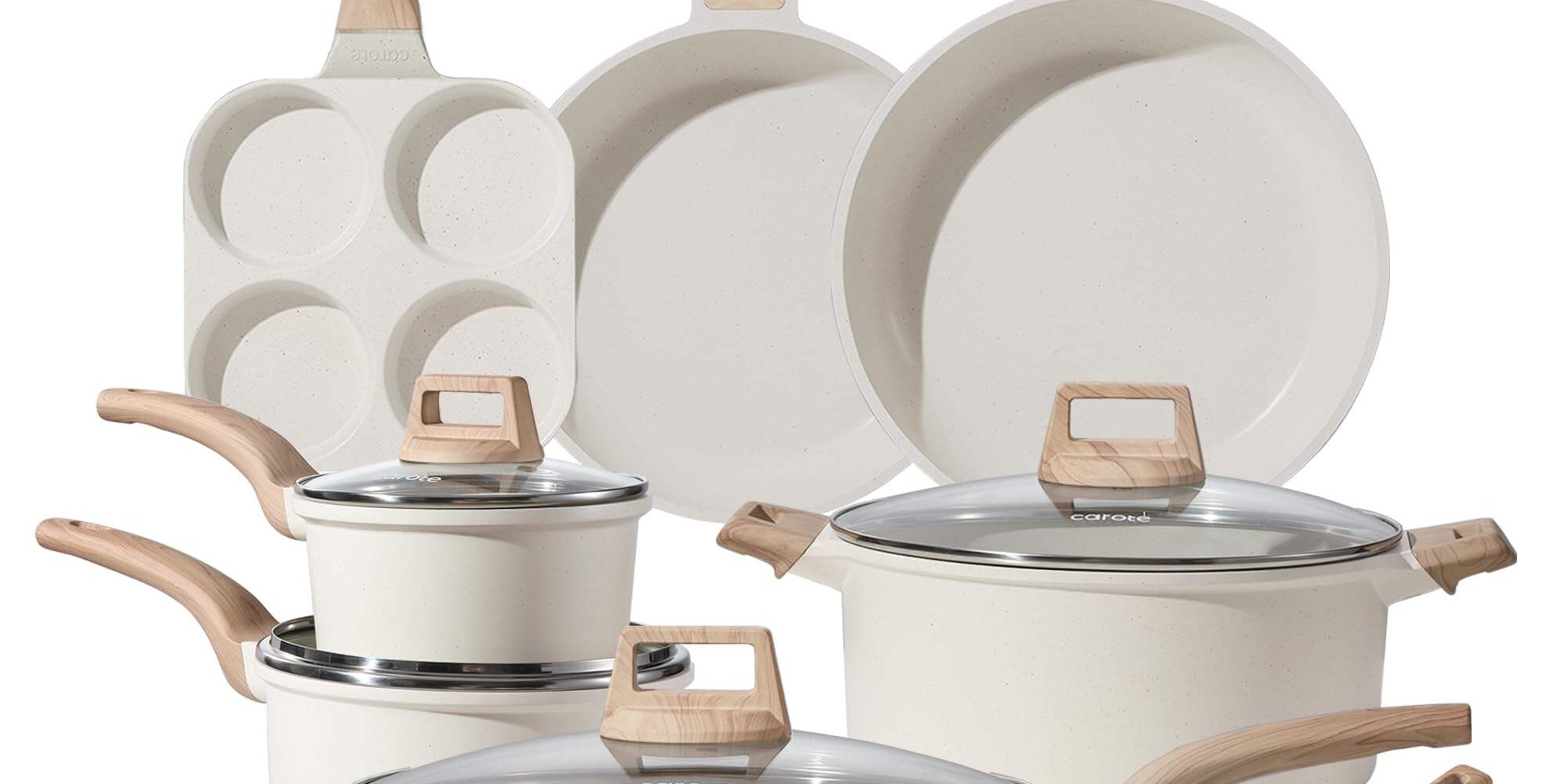 14-Piece Non-Stick Cookware Set with Steamer, Pots and Pans