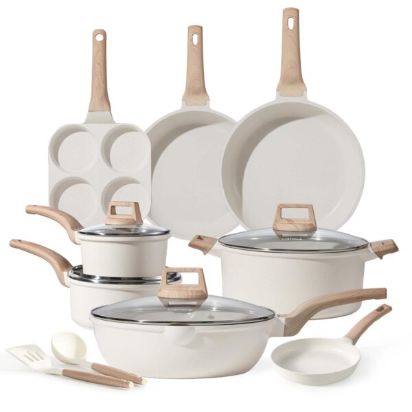 14-Piece Non-Stick Cookware Set with Steamer, Pots and Pans