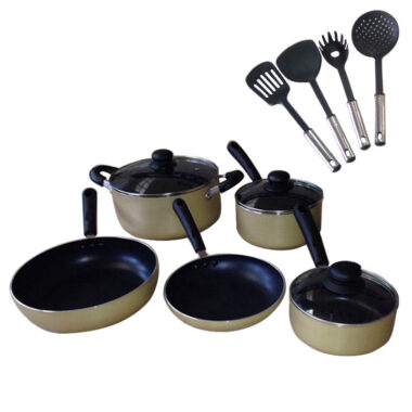 15pcs Aluminium Non-Stick Cookware Set FDA Approved
