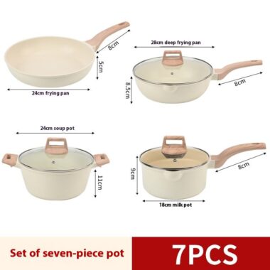  17PCS Maifan Stone Non-Stick Cookware Set