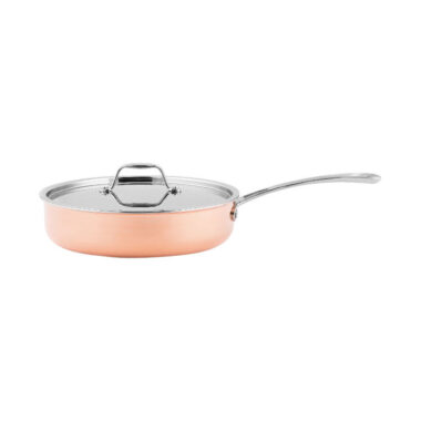 3-Ply Copper Cookware Set with Induction Base and Non-Coating Surface