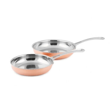 3-Ply Copper Cookware Set with Induction Base and Non-Coating Surface