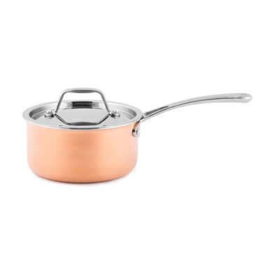 3-Ply Copper Cookware Set with Induction Base and Non-Coating Surface