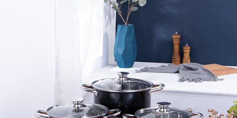 4pcs Enamel Cast Iron Cookware Set Stylish Design