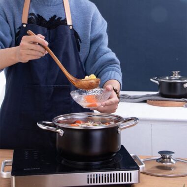 4pcs Enamel Cast Iron Cookware Set Stylish Design