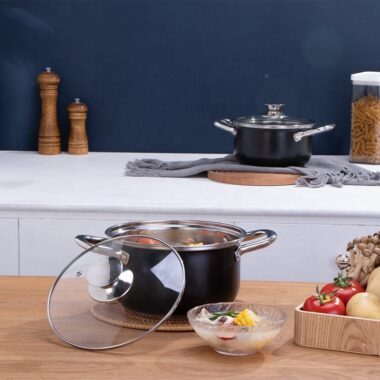 4pcs Enamel Cast Iron Cookware Set Stylish Design