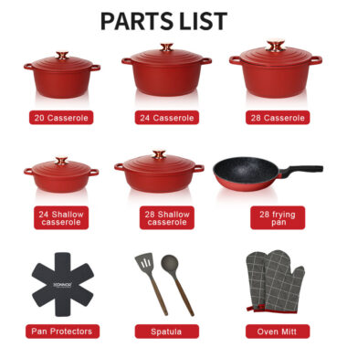 Donnor Cast Aluminum Non-Stick Cookware Set