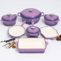 Ceramic Enameled Cast Iron Cookware Set