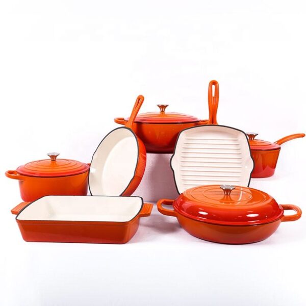 Enameled Cast Iron Dutch Oven Cooking Pot