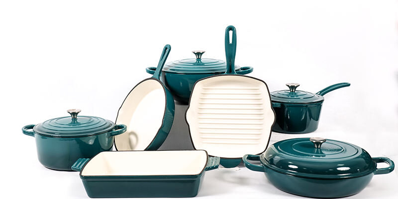 High Grade Enamel Cast Iron Cookware Set