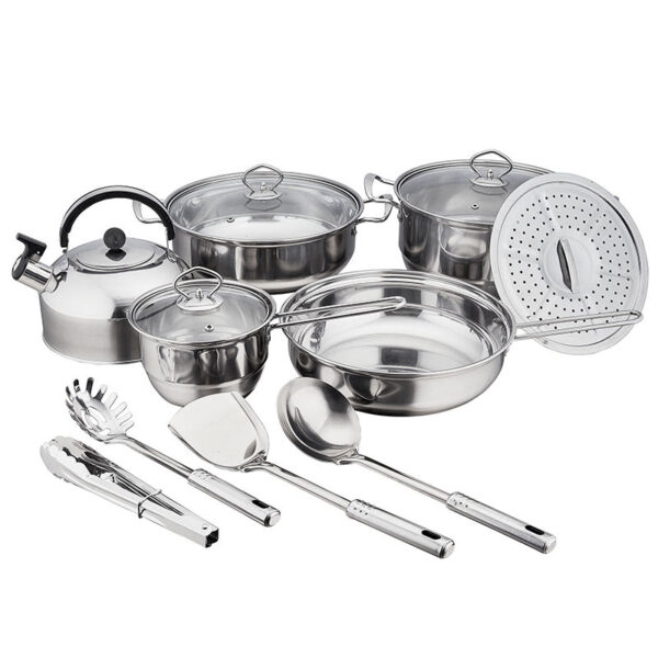 Premium Stainless Steel Cookware Set with 14 Pieces