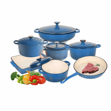 OEM Enamel Cast Iron Casserole Cookware Set by Success Brand