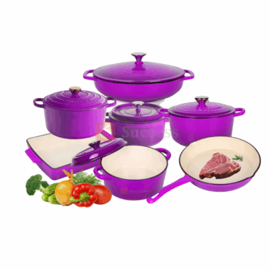 OEM Enamel Cast Iron Casserole Cookware Set by Success Brand