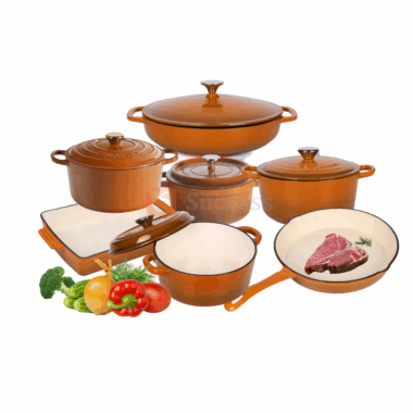 OEM Enamel Cast Iron Casserole Cookware Set by Success Brand