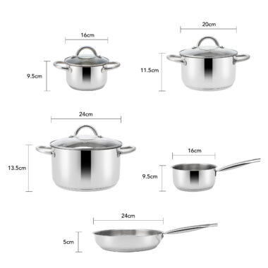 5-Piece Aluminum Nonstick Granite Cookware Set Wholesale